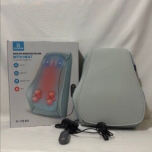 Back Massager with Heat, Vibration & Shiatsu Neck Back Massager for Pain Relief